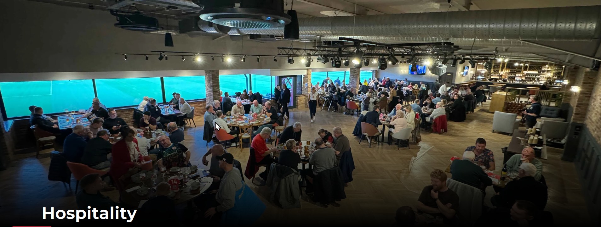 Hospitality at the Wham Stadium